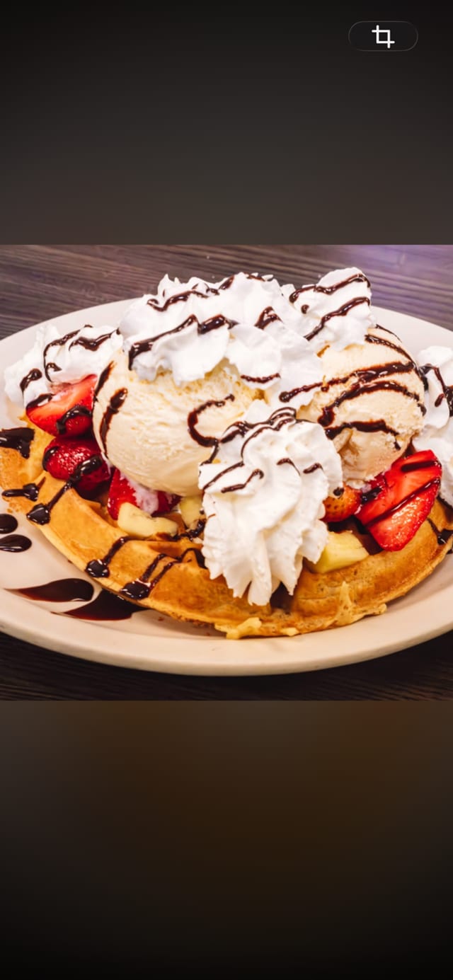 Banana Split Waffle
